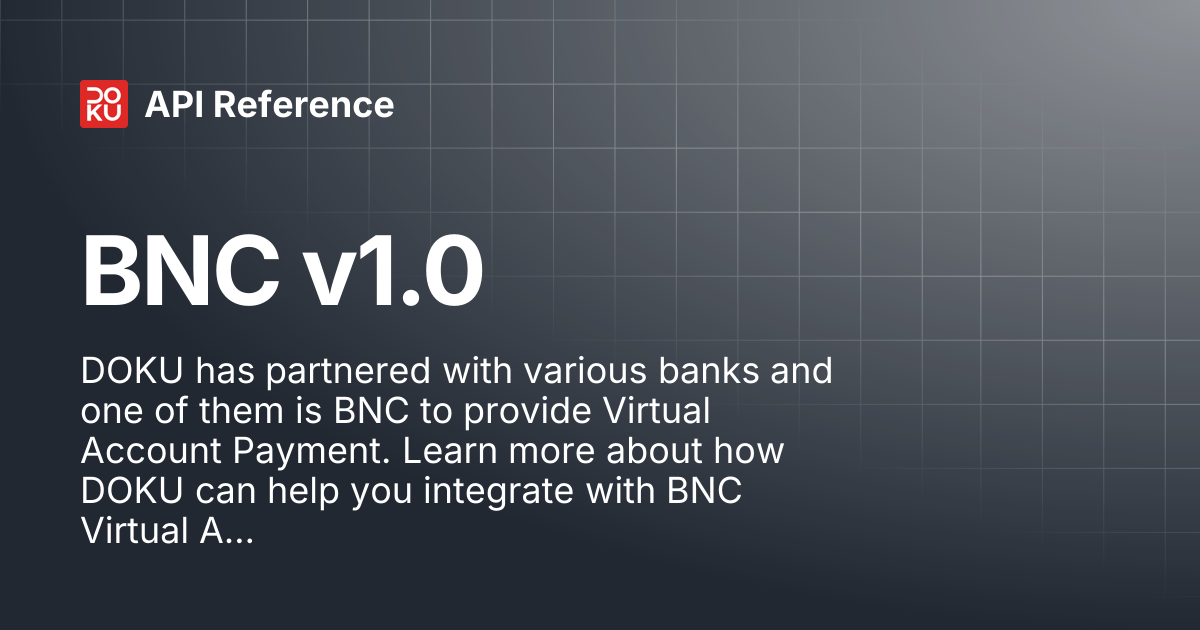 BNC v1.0 | API Reference